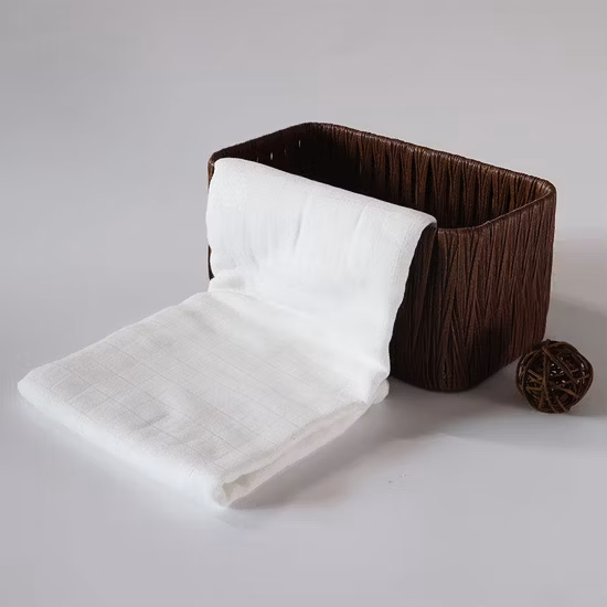 Baby Swaddle Blanket Unisex Swaddle Wrap Soft Silky Cotton Muslin Swaddle Blankets Neutral Receiving Blanket