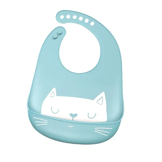 Hot Selling Soft Silicone Safe Waterproof Baby Bibs