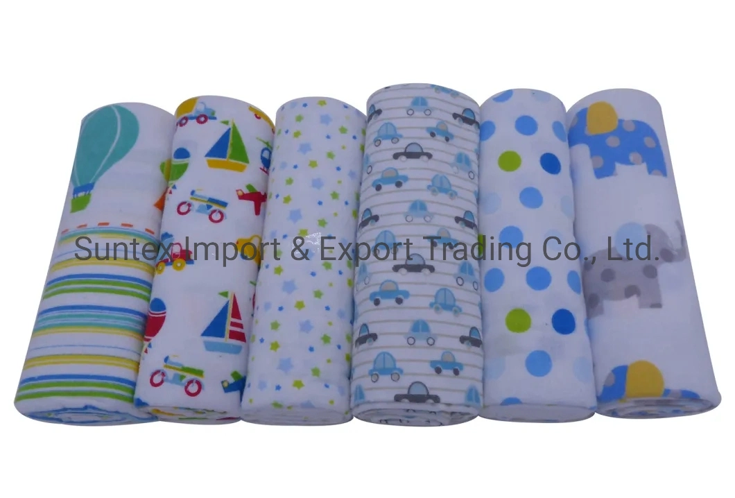 100% Cotton Flannel Baby Diaper/Burp Cloths